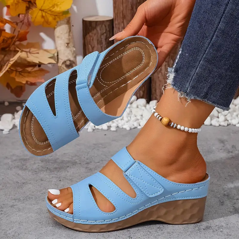 Rowella - Stilvolle Keilsandalette Mit Riemchen