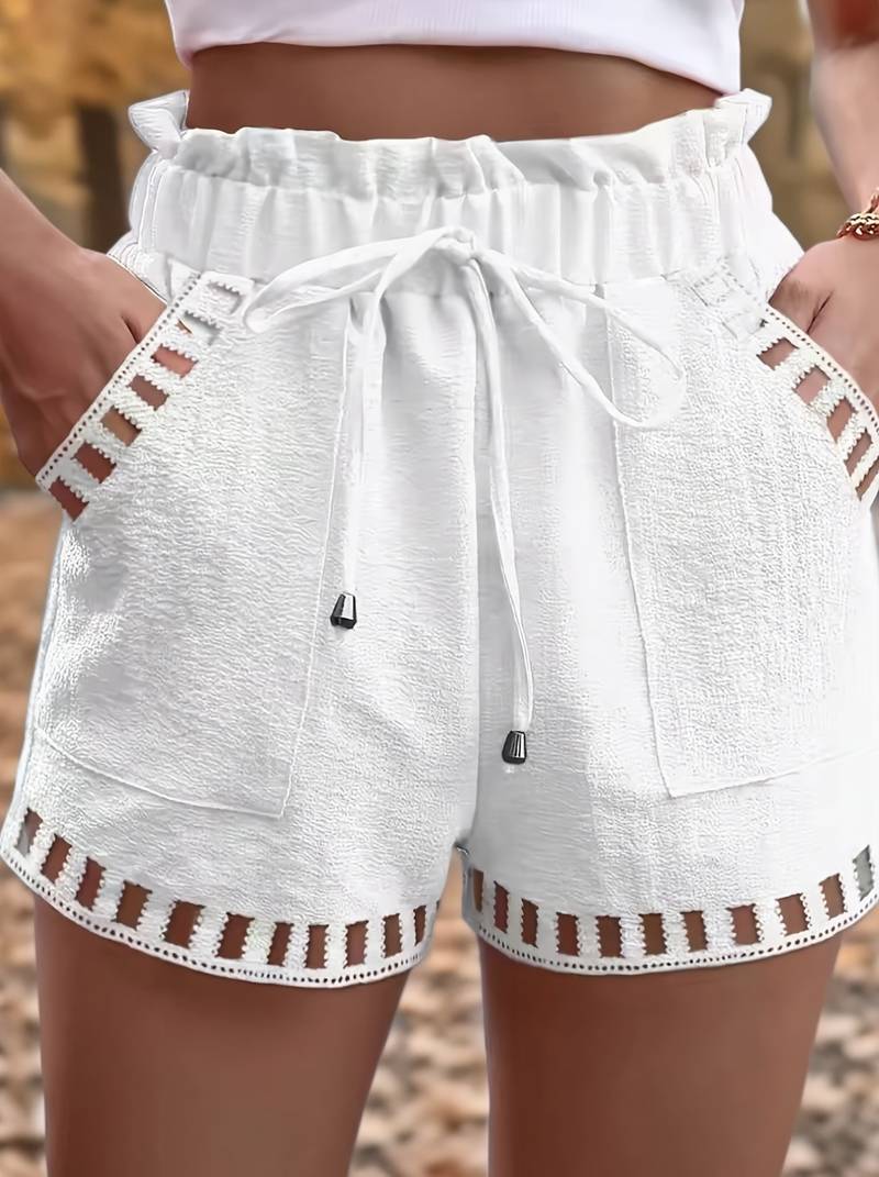Mbakera - Lässige Shorts Mit Praktischer Geschnürungstasche