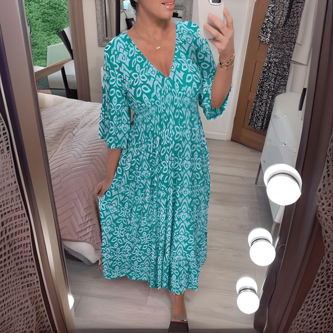 Amelie – Elegantes Boho Maxikleid
