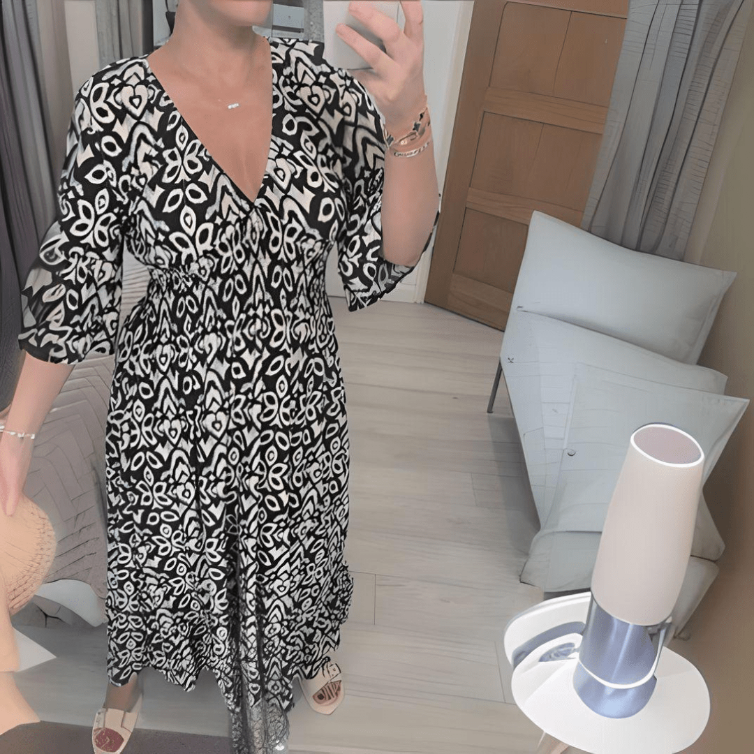 Amelie – Elegantes Boho Maxikleid