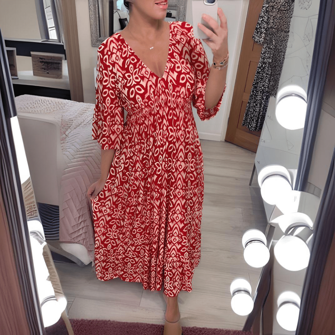 Amelie – Elegantes Boho Maxikleid