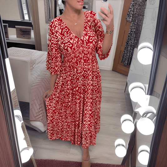 Amelie – Elegantes Boho Maxikleid