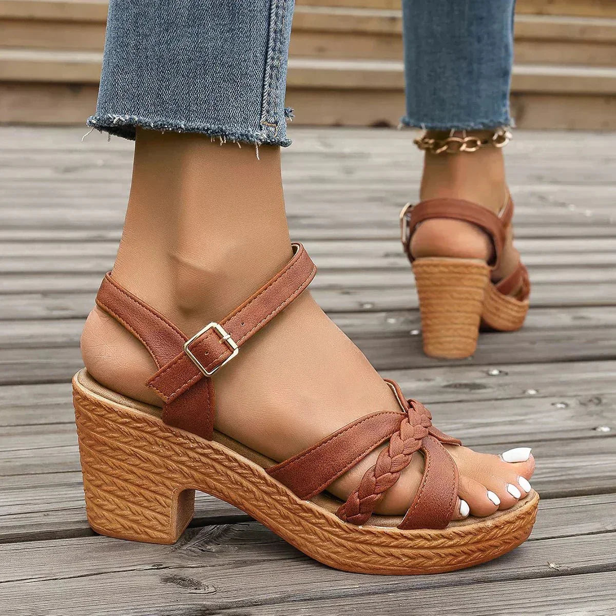 Aurelie – Stilvolle Orthopädische Sandalen