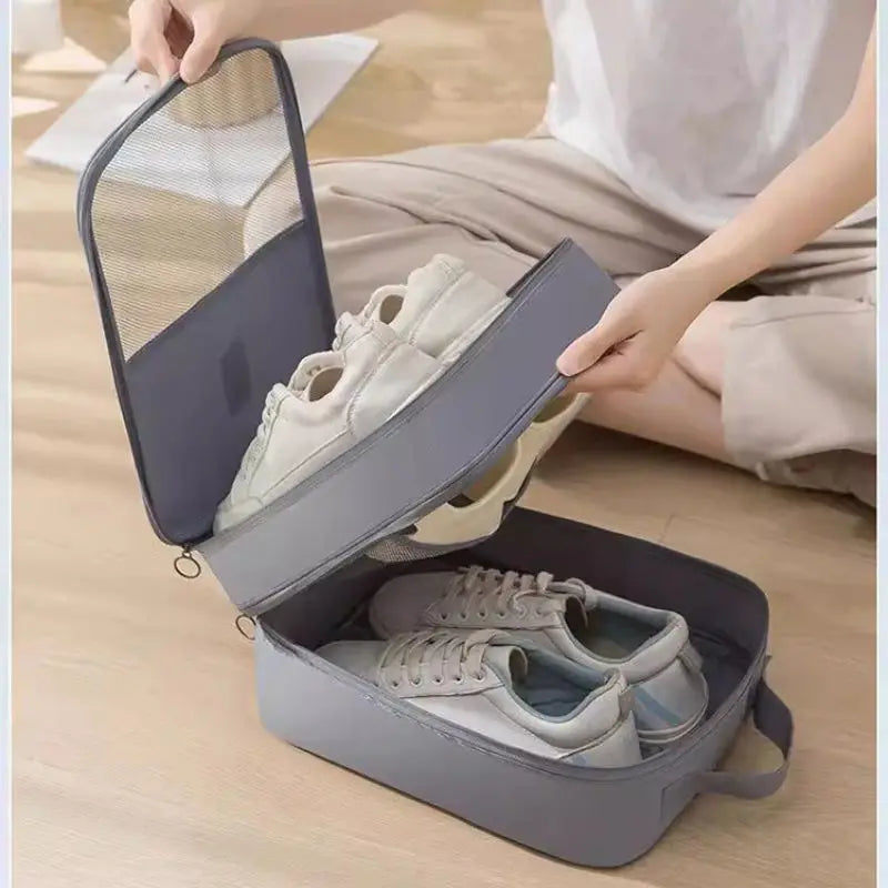 TravelMate Schuhbeutel Reiseschuhbeutel | Wasserdicht & Atmungsaktiv | Platz für 2–3 Paar Schuhe zur Aufbewahrung