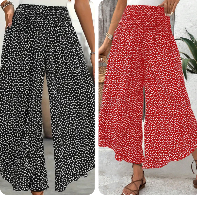 Brezy – Damenhose mit Hoher Taille und Weitem Bein