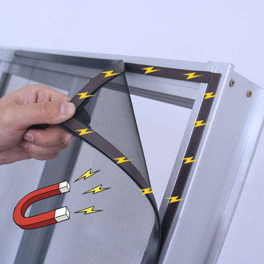 BreezeGuard Magnetischer Fensterschutz — Mühelose Frischluft, Insektenfrei