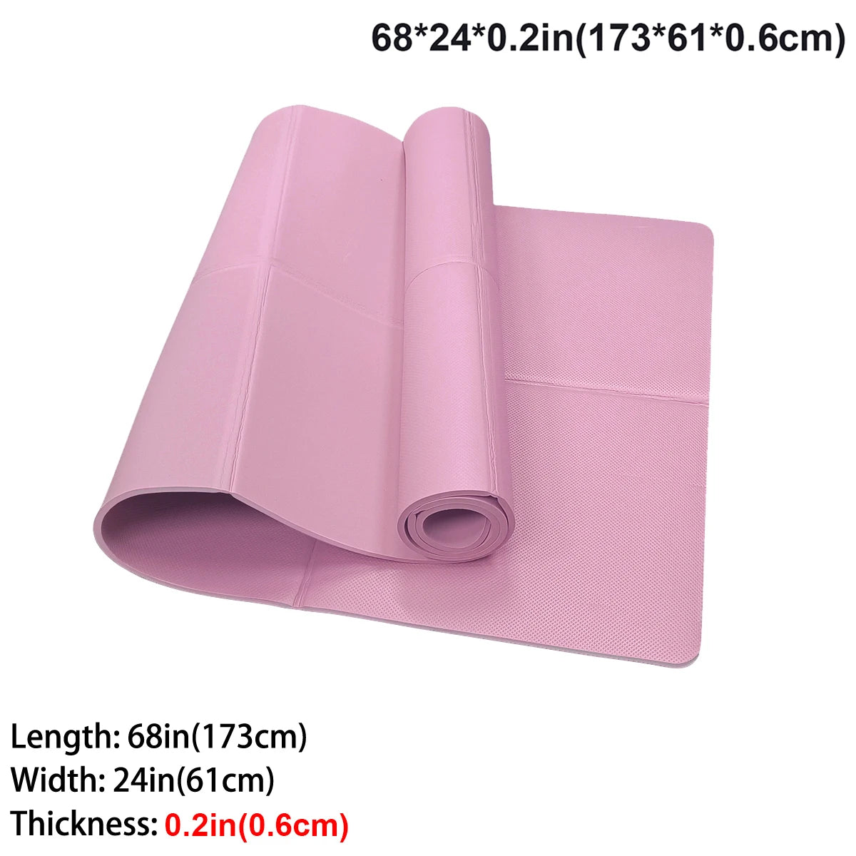 Vireya Faltbare Yogamatte | EVA-Material | 3–6 mm Dicke | Leicht & Rutschfest | 173x60 cm