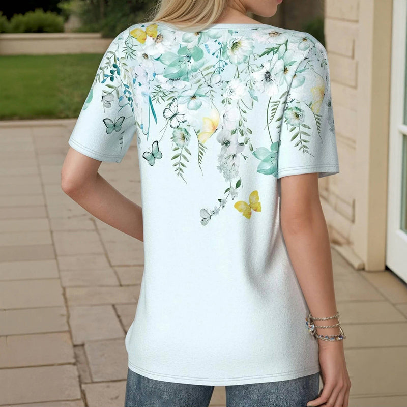Freizeitbluse mit Blumenmuster