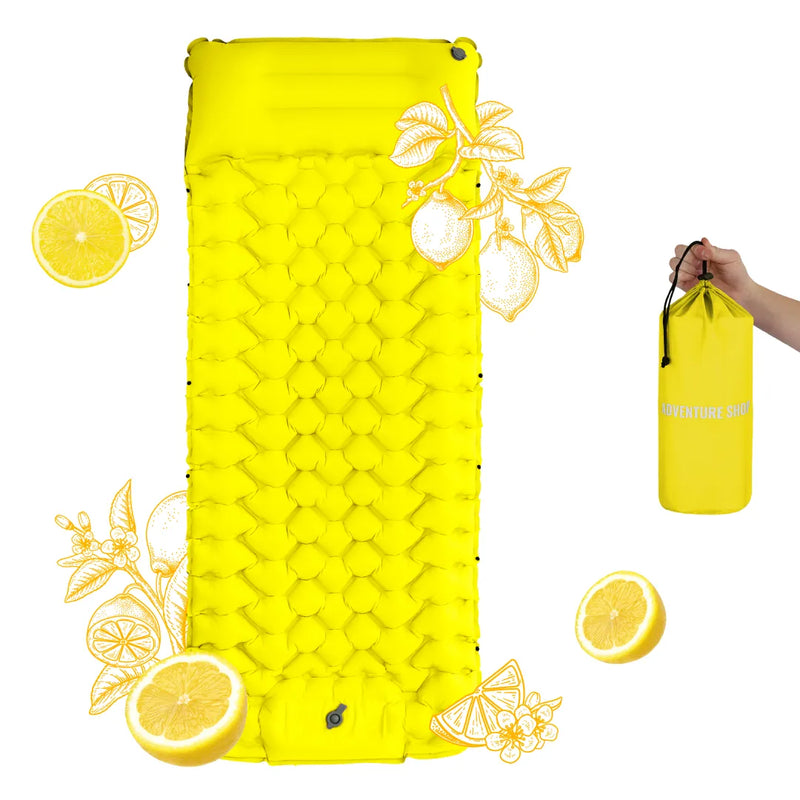 Ultraleichte Schlafmatte mit integrierter Pumpe – 8 cm dick