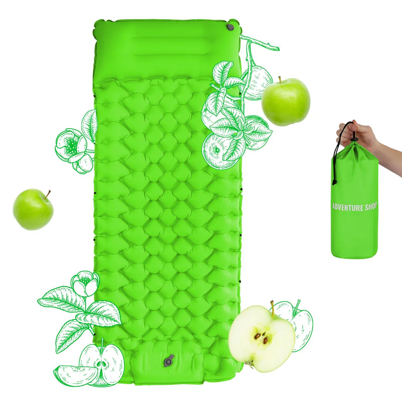 Ultraleichte Schlafmatte mit integrierter Pumpe – 8 cm dick