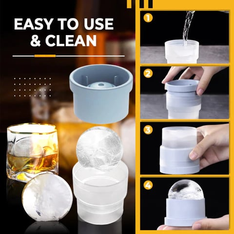 Langsam Schmelzende Eiskugelform | Stapelbar & lang anhaltende Kühlung - 1 + 1 Gratis!