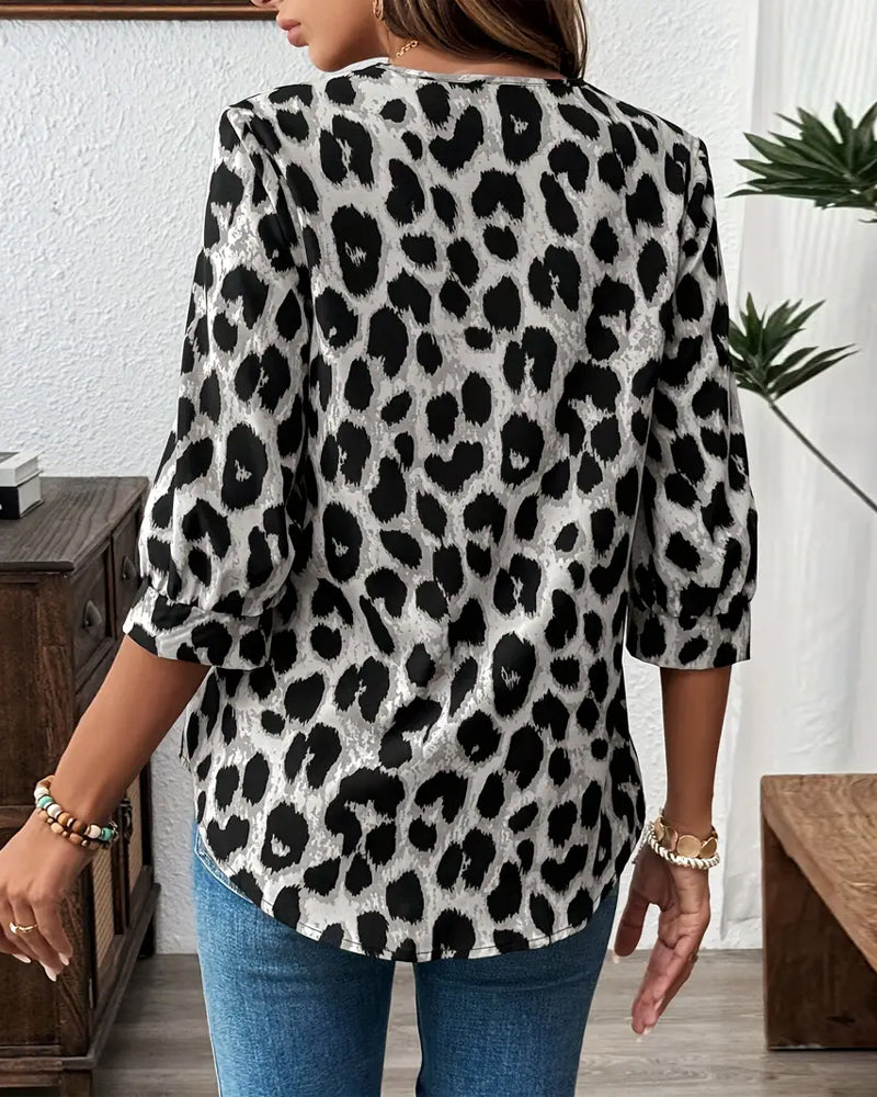 Ianira - Bequeme Bluse Mit V-Ausschnitt
