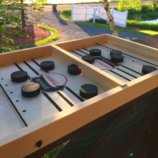FoosballPuck - Seien Sie der Erste, der all seine Discs loswird!