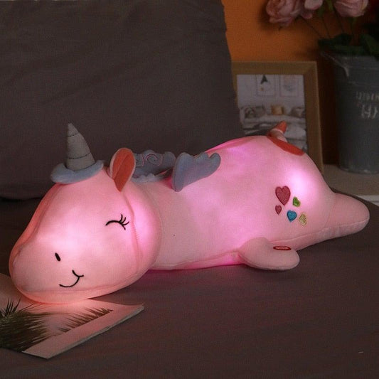 Lunacorn Leuchtendes Einhorn | Kuscheliger Plüschfreund | Regenbogen-LEDs | Perfektes Geschenk für Kinder