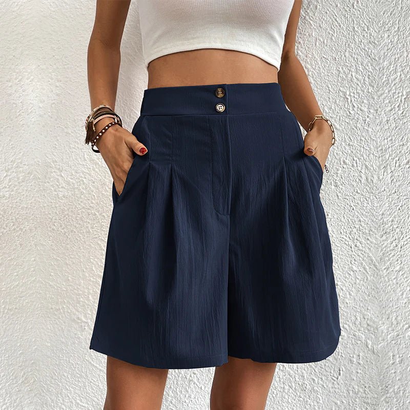 Chelsie - Hohe Taille Bequeme Shorts