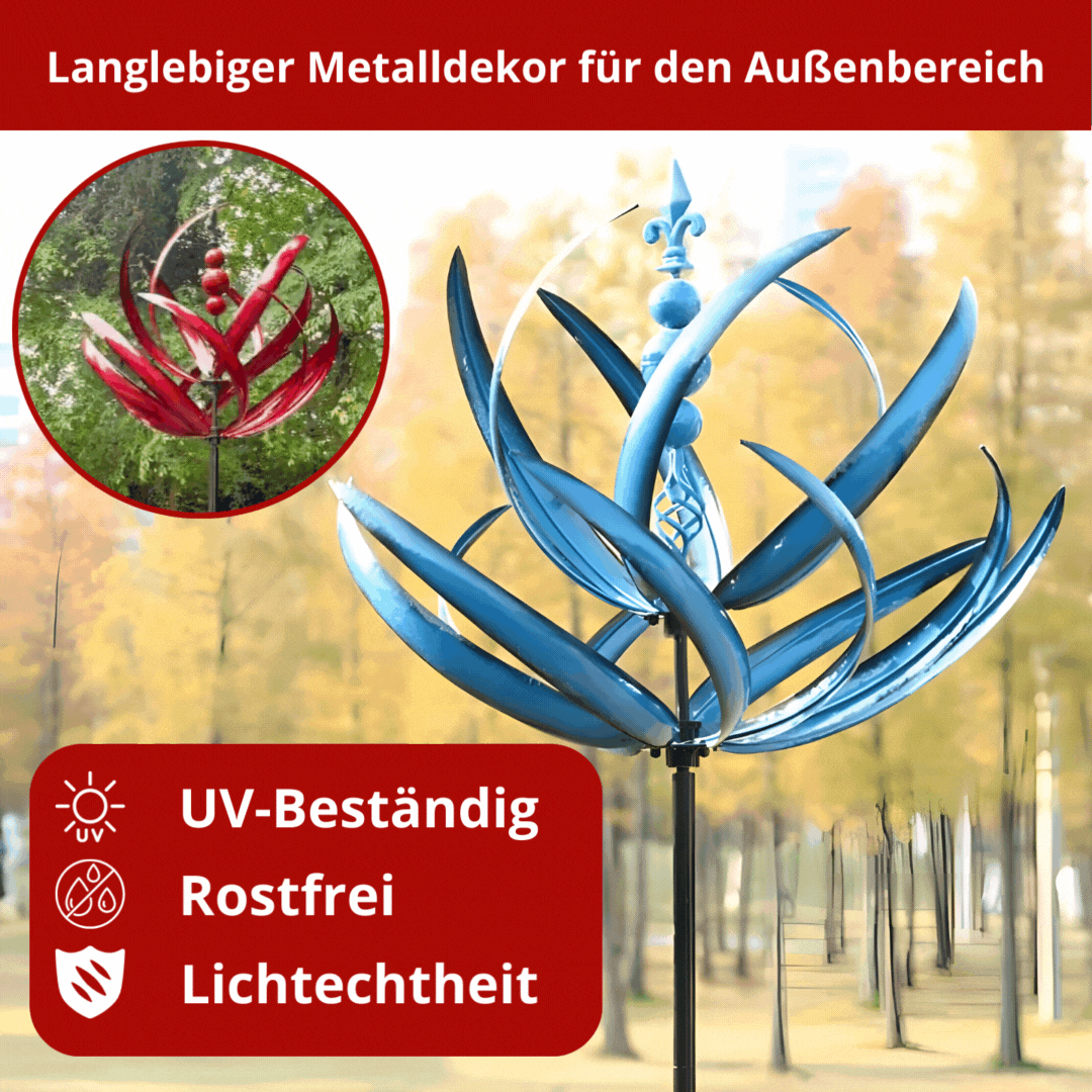LotusSpinner | Wetterfahne für den Garten