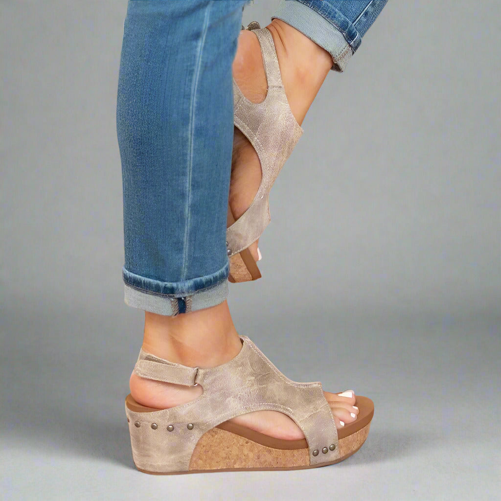 Lila - Orthopädische Ledersandalen