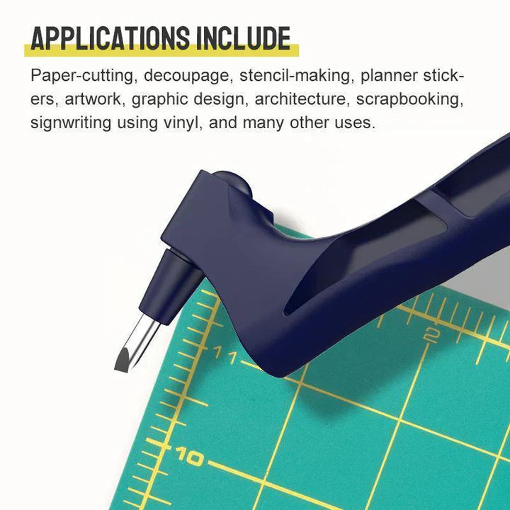 360-Grad Papierschneider Stift | Rostfreier Stahl | Papier Scrapbooking Decoupage | SpinBlade