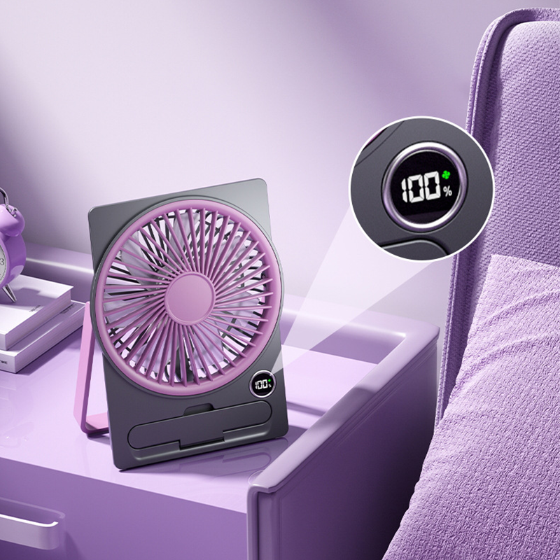 Ultraflacher, wiederaufladbarer Mini-Ventilator mit USB-Anschluss