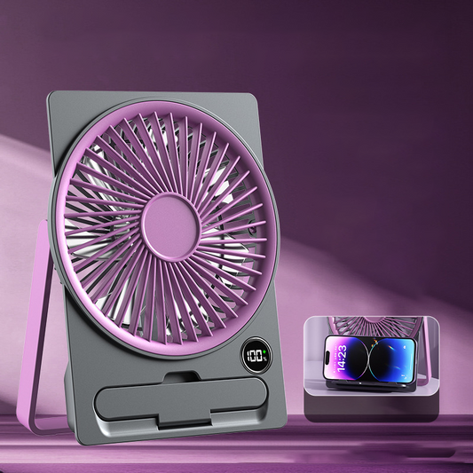 Ultraflacher, wiederaufladbarer Mini-Ventilator mit USB-Anschluss