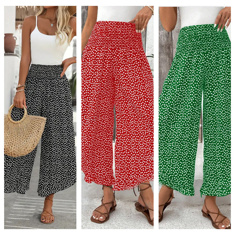 Brezy – Damenhose mit Hoher Taille und Weitem Bein