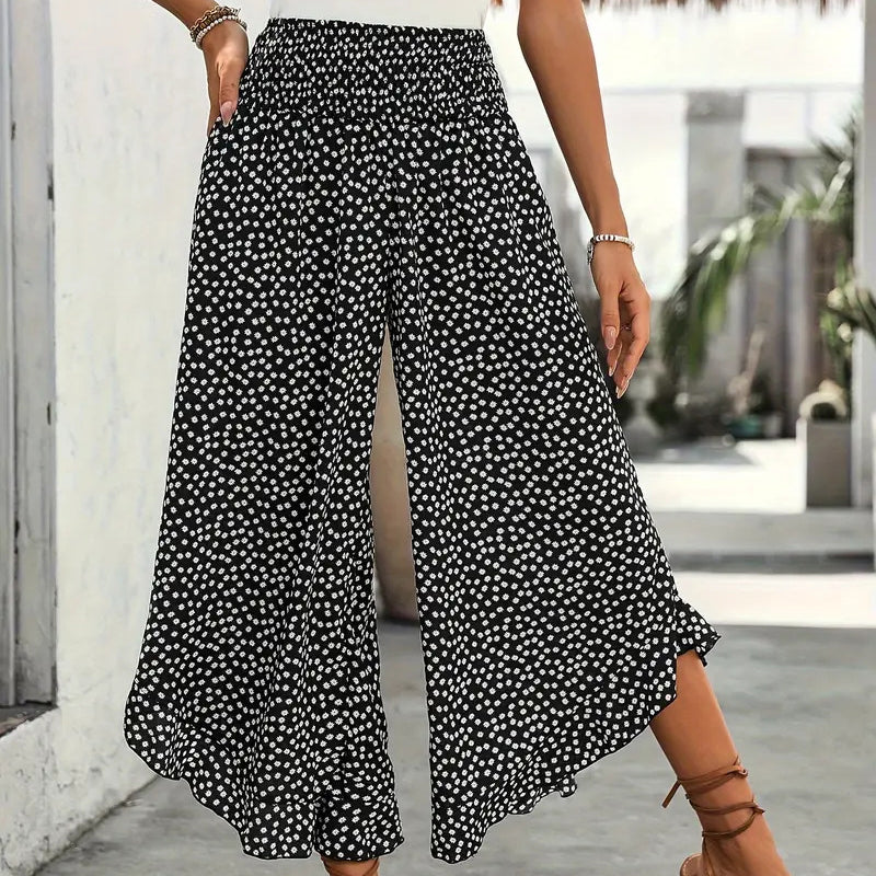 Brezy – Damenhose mit Hoher Taille und Weitem Bein