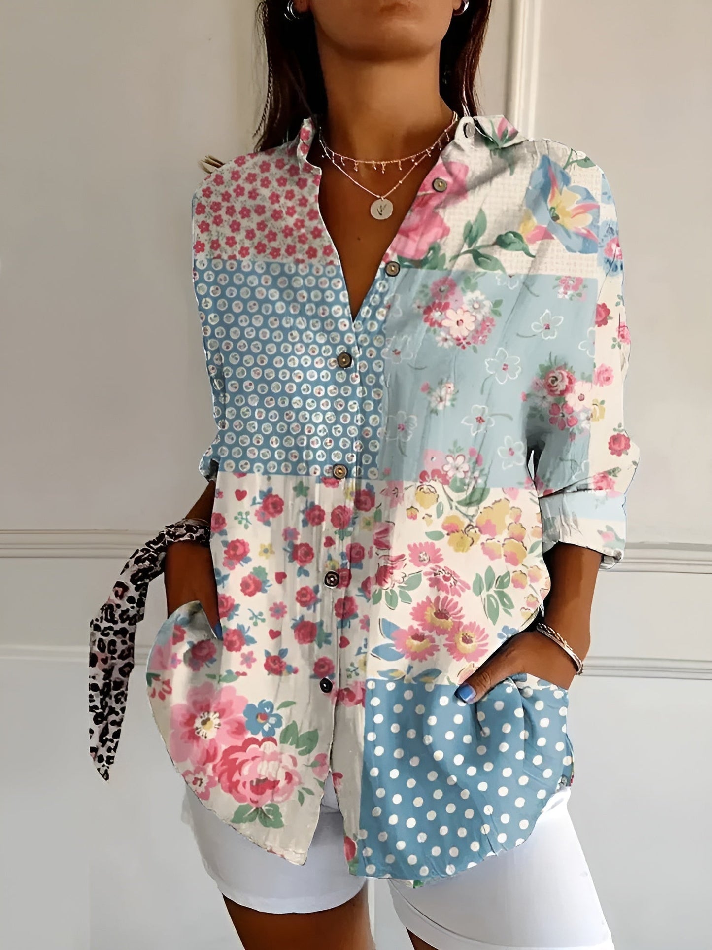 Cerelia - Stilvolle Bluse mit Blumenmuster