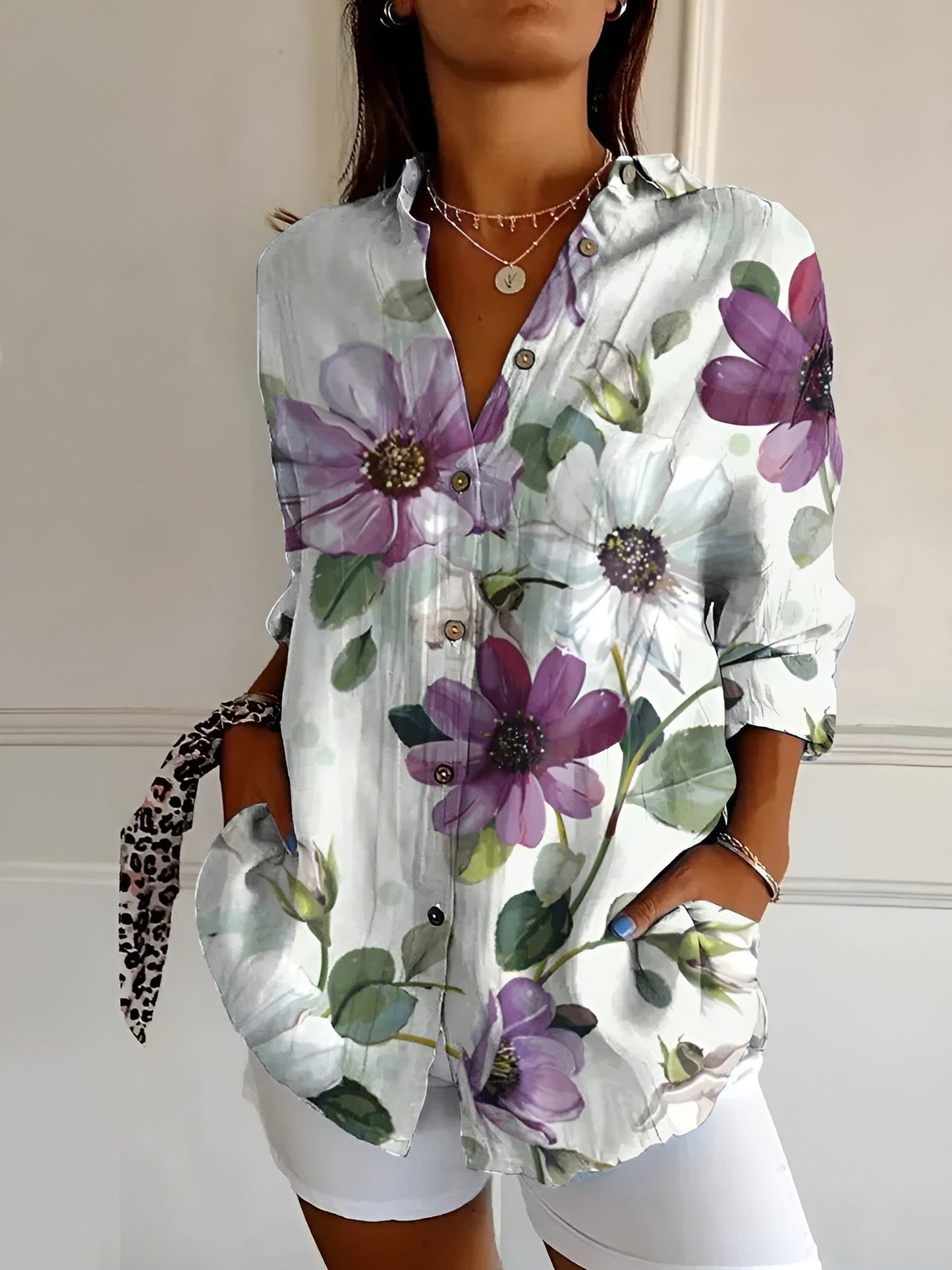 Cerelia - Stilvolle Bluse mit Blumenmuster
