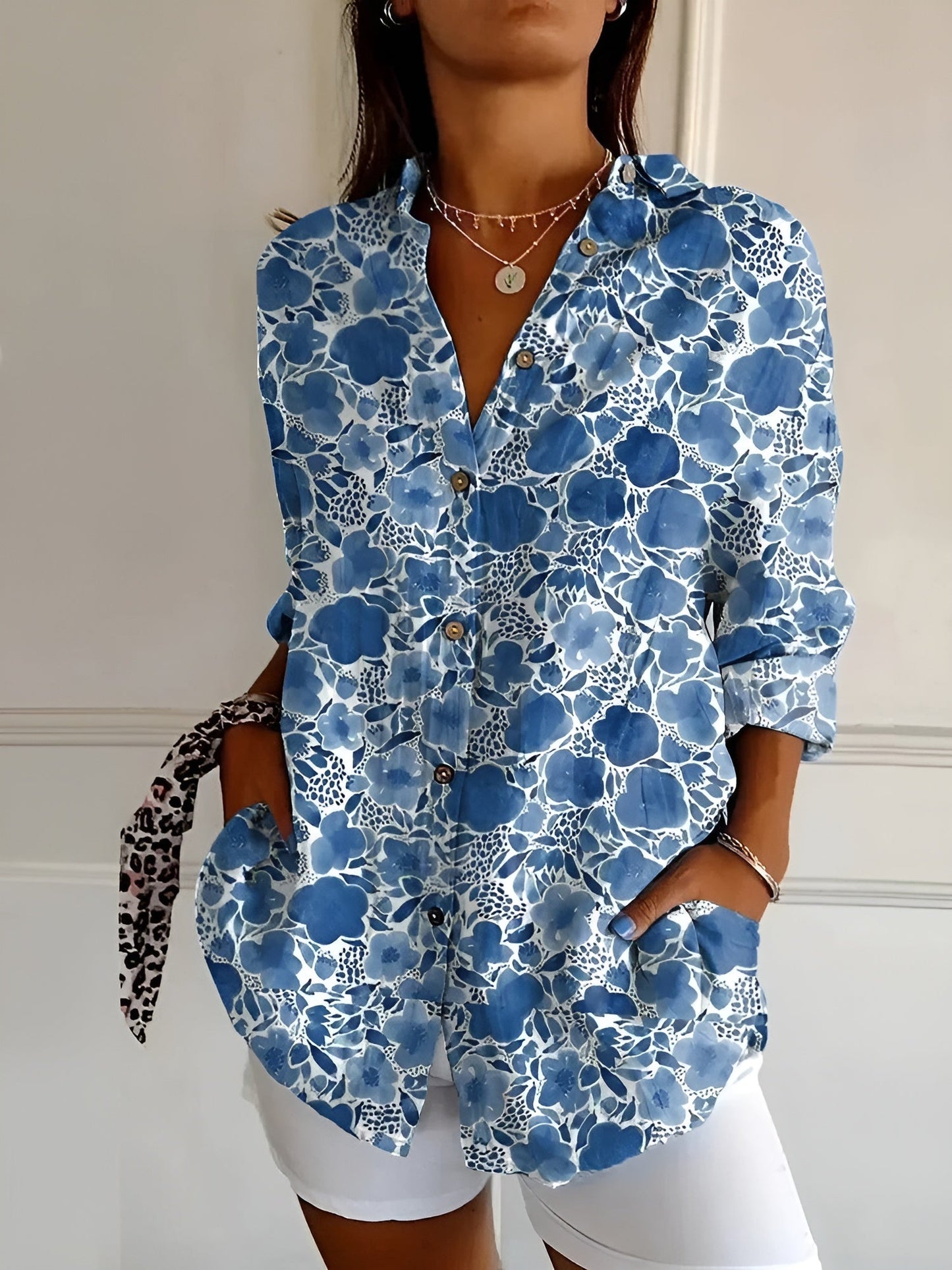 Cerelia - Stilvolle Bluse mit Blumenmuster