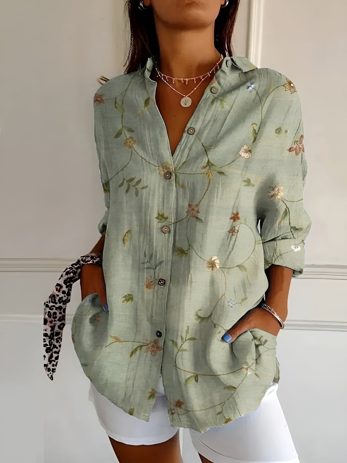 Cerelia - Stilvolle Bluse mit Blumenmuster